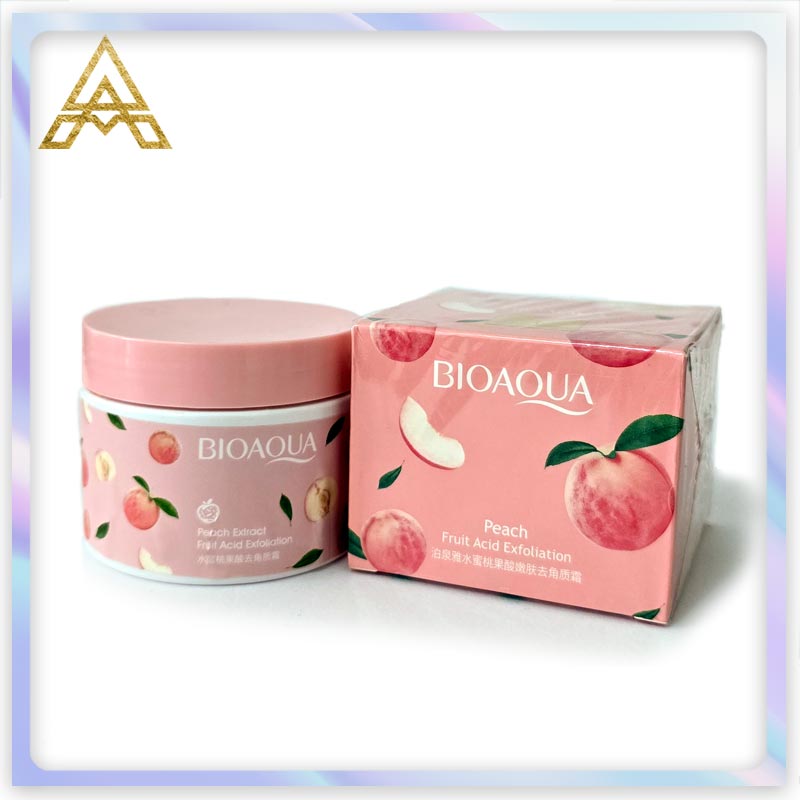ژل اسکراب لایه بردار هلو بیوآکوا 140گرم اورجینال _شرکت آریا آرایش آسیا بیوآکوا تهران